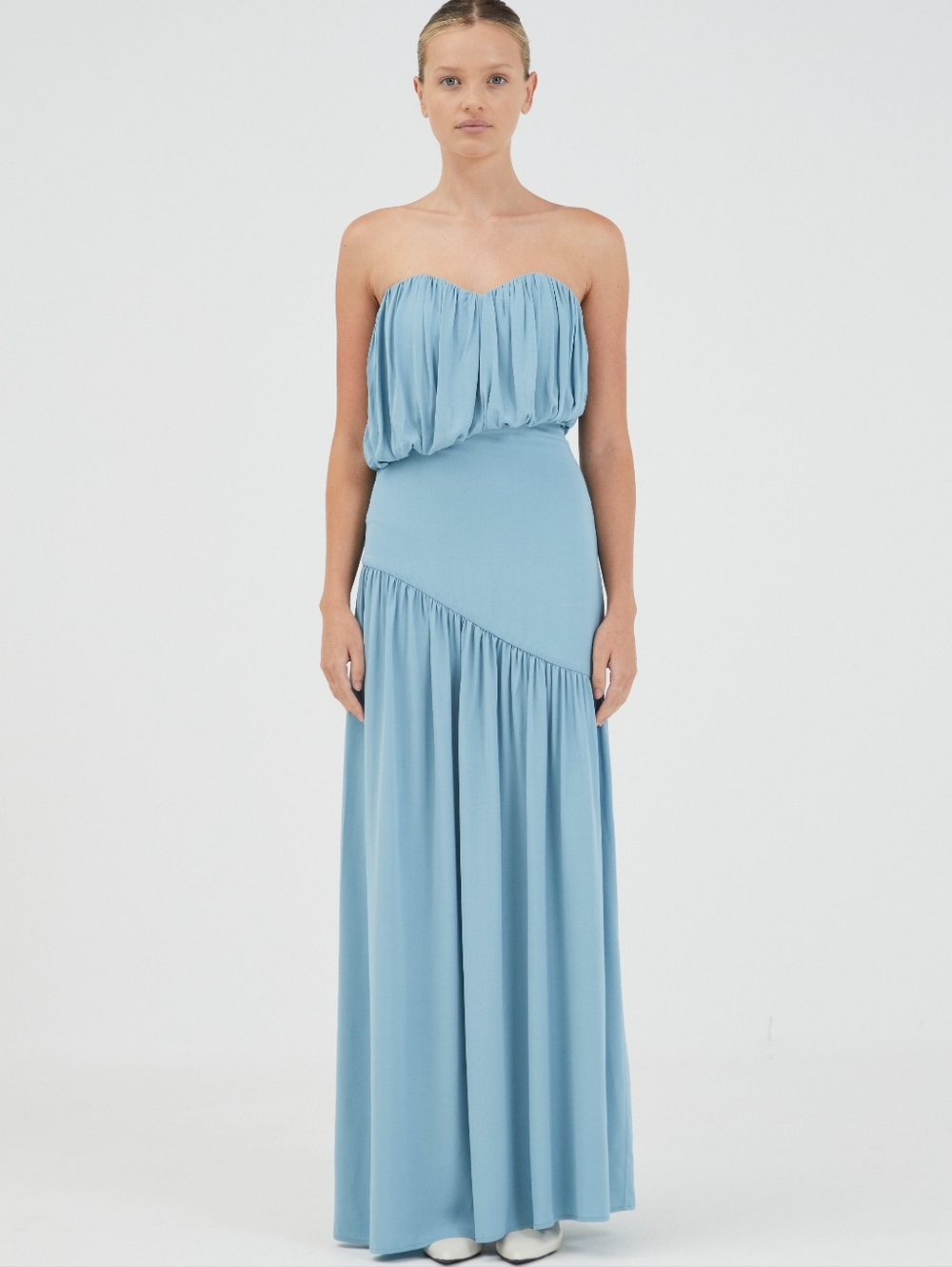 Third Form SERAPHIC STRAPLESS MAXI DRESS | AQUATIC